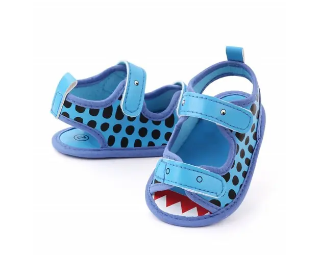 Sandalute albastre cu barete - Croco