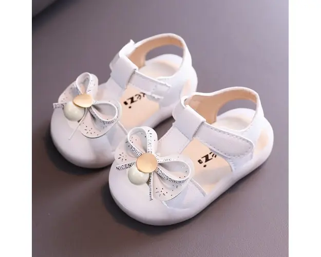 Sandalute albe pentru fetite - Nice
