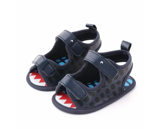 Sandalute bleumarine cu barete - Croco