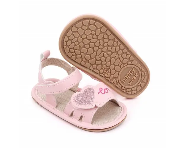 Sandalute roz pentru fetite - Love