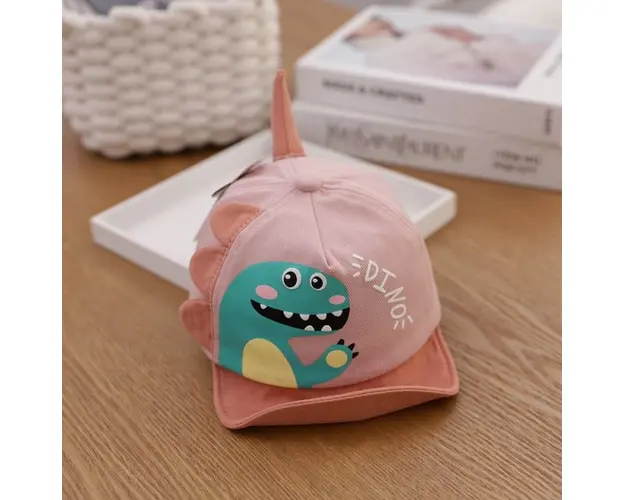 Sapca crem pudra cu cozoroc moale - Dino