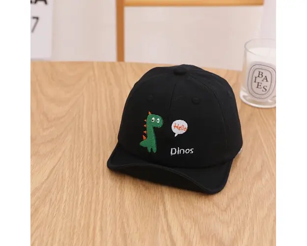 Sapca neagra cu cozoroc moale - Hello Dinos