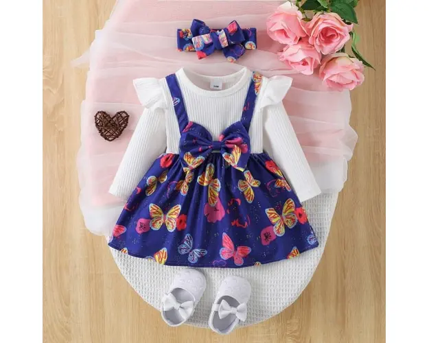 Sarafan cu maneca lunga - Little butterfly