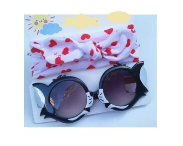 Set bentita si ochelari de soare - Hearts
