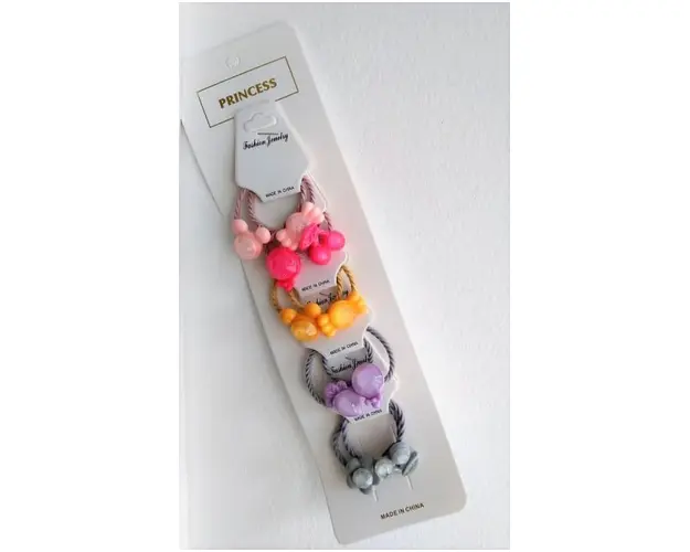 Set de 10 elastice mici pentru par - Cristale
