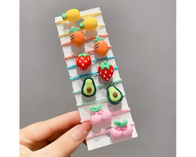 Set de 10 elastice pentru par - Figurine diverse model 5