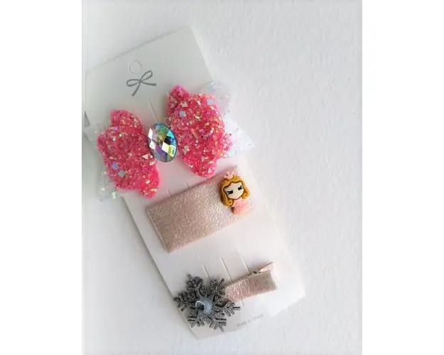 Set de 3 accesorii pentru par - Ribbon