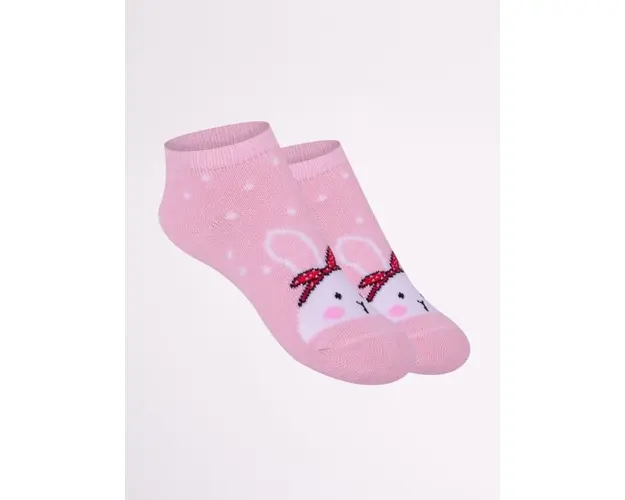 Sosete scurte pentru fetite cu talpa antiderapanta