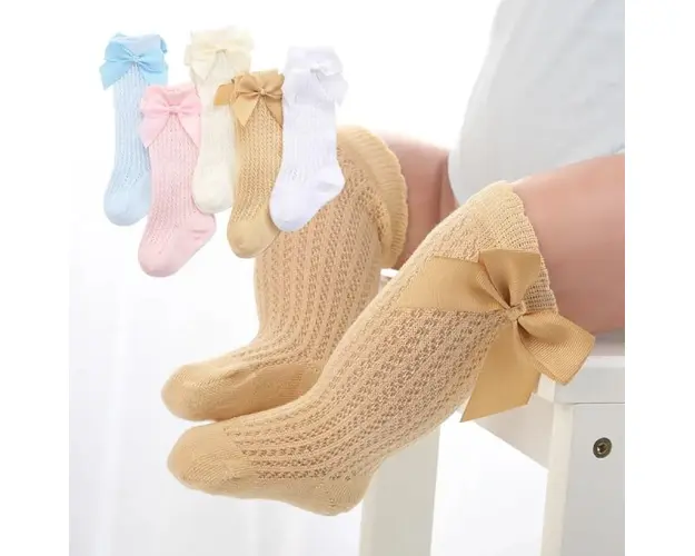 Sosete trei sferturi cu model din tesatura - Ribbon