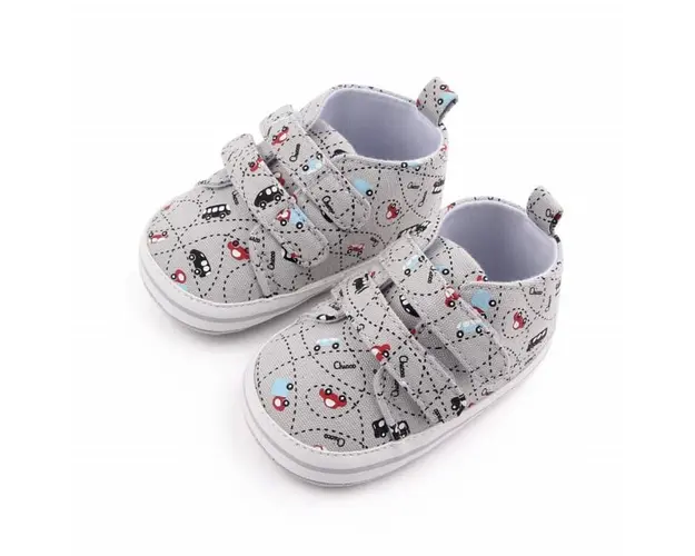 Tenisi gri pentru baietei - Masinute