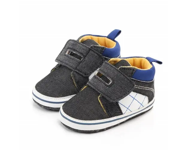 Tenisi gri petrol pentru bebelusi