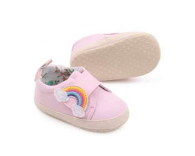 Tenisi roz pentru fetite - Curcubeu