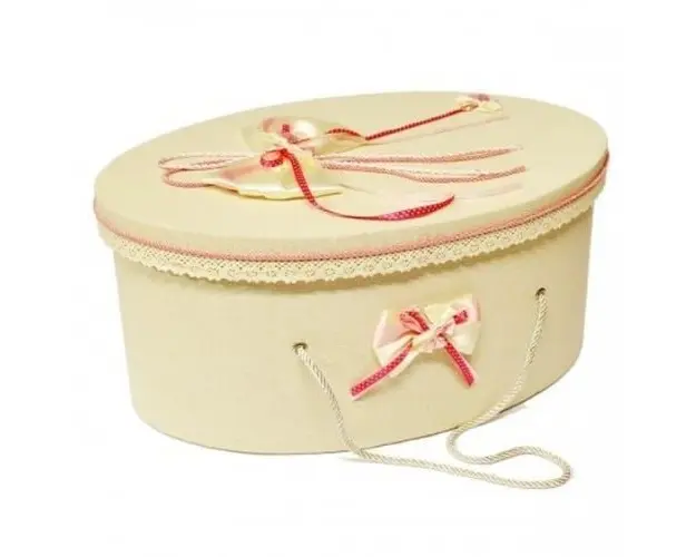 Trusou botez si cutie decorata cu fluturasi si fundite roz LG205-1