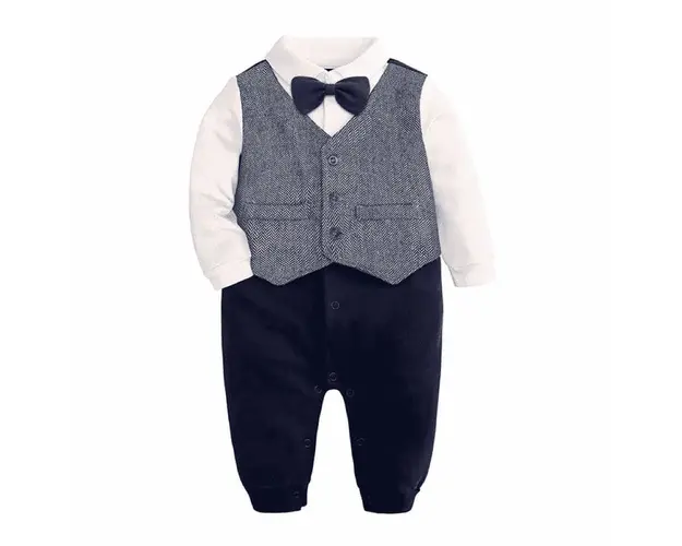 Costum Bebe cu Vesta - 0-3 luni