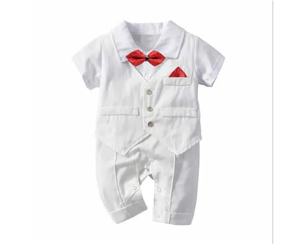 Costum Bebelus Alb Deian - 6-9 luni