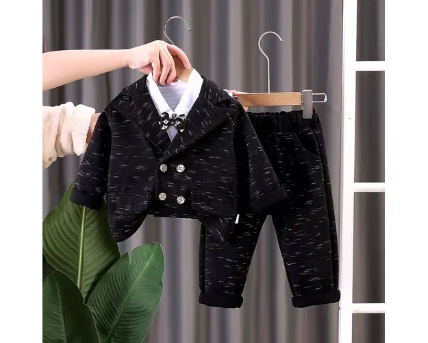 Costum Negru Elegant Baieti Ken - 18-24 luni