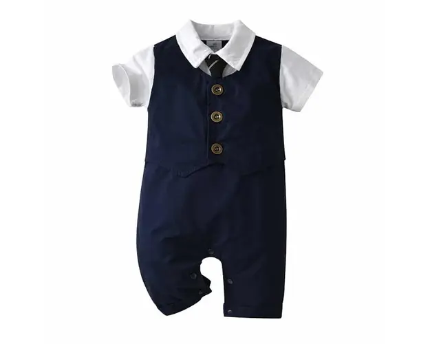 Costum Bebelusi Bleumarin Ceremony cu sapca - 18-24 luni