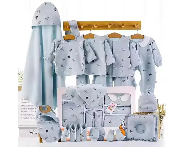 Hainute Cadou Nou Nascuti Set Bleu 21 Piese