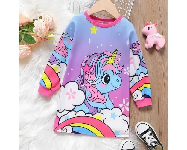 Rochie Oversize Unicorn - 2 ani