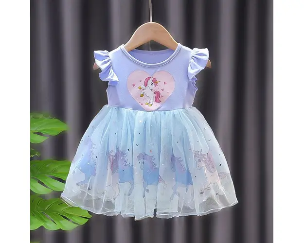 Rochita Fetite Unicorn Bleu Lix - 3-4 ani