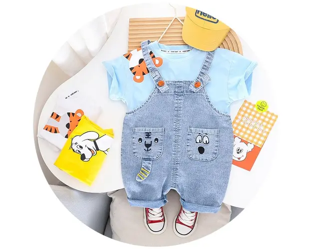 Set Baieti Salopeta cu Tricou Tom - 18-24 luni
