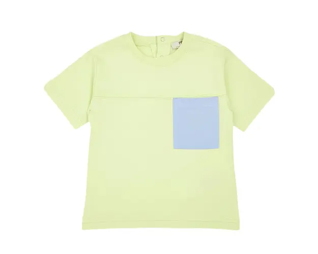 Tricou cu buzunar PANCO - Find The Wave, Verde deschis, pentru baietei