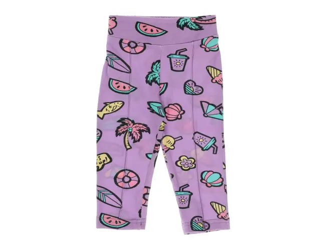 Colanti cu modele multicolore PANCO - Surf Up, Violet, pentru fetite