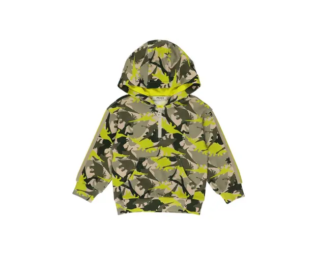 Hanorac cu gluga PANCO - Dino Jungle, Kaki, pentru baietei