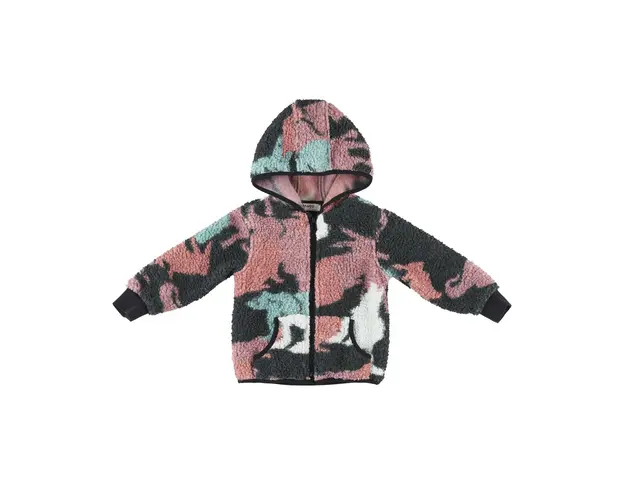 Jacheta Teddy colorata PANCO - Flexible, Negru Roz, Mint, Unisex, pentru fetitesaubaietei