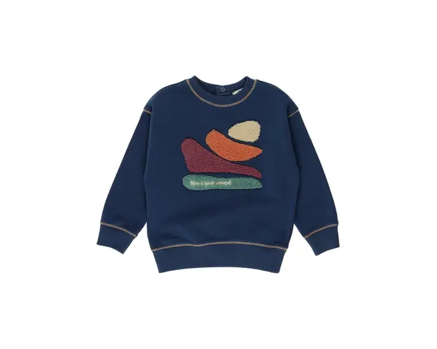 Bluza cu maneca lunga PANCO - Moments, Bleumarin, pentru baietei