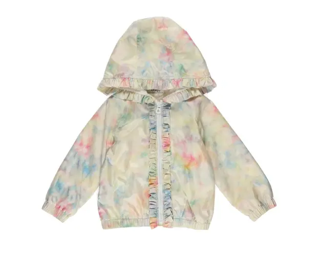 Pelerina de ploaie cu model volan PANCO - Rainbow, Multicolor, pentru fetite