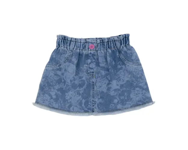 Fusta de blugi cu elastic in talie PANCO - Stella, Albastru Denim, pentru fetite