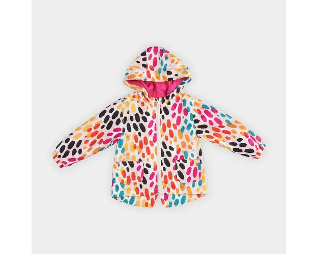 Pelerina de ploaie PANCO - Hope, cu buline colorate, pentru fetite