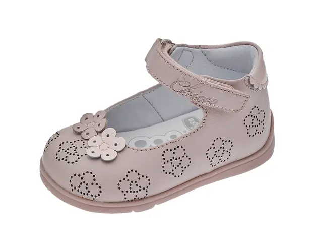 Balerini copii din piele Chicco Gisa, Roz, 71123-66P