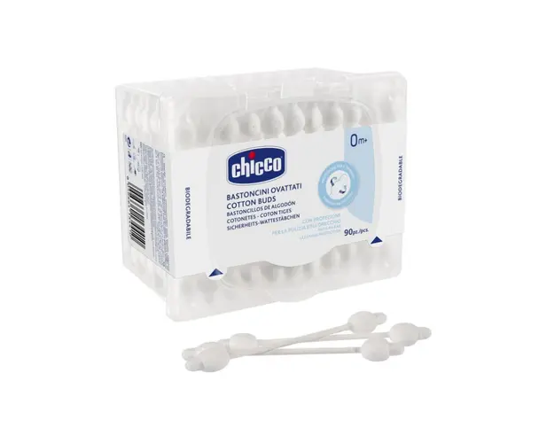 Betisoare vata Chicco cu protectie 90 buc, 10441