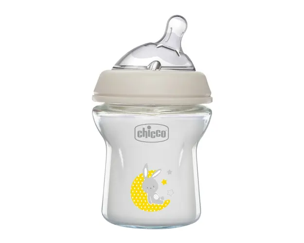 Biberon hranire din sticla Chicco Natural Feeling, 150ml, 0luni+