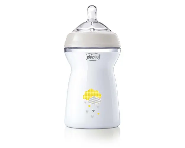 Biberon Chicco Natural Feeling PP, unisex, 330ml, flux rapid, tetina s., 6luni+