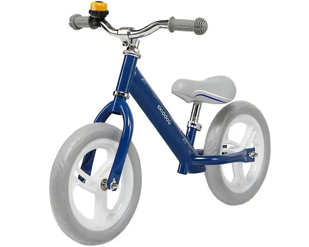 Bicicleta fara pedale Nils, Skiddou, Denim, Bleumarin