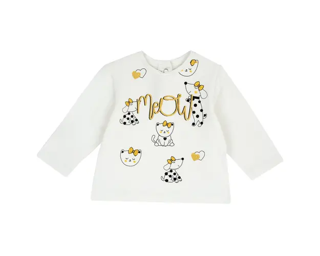 Bluza copii Chicco, alb, 01990-65MFCO
