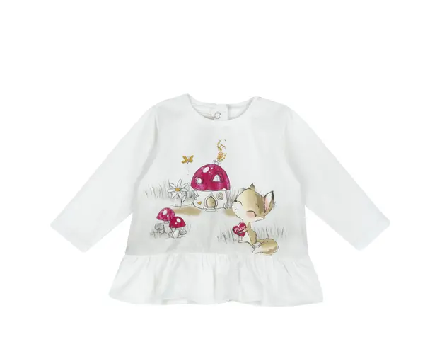 Bluza copii Chicco, alb, 67895-63MFCO
