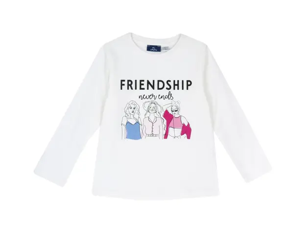 Bluza copii Chicco, alb cu roz, 01924-65CLT