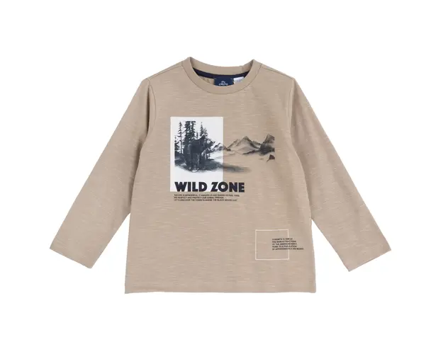 Bluza copii Chicco, bej cu model, 07319-67MC