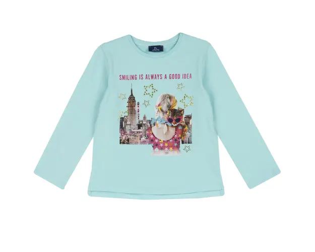 Bluza copii Chicco, bleu cu model, 67578