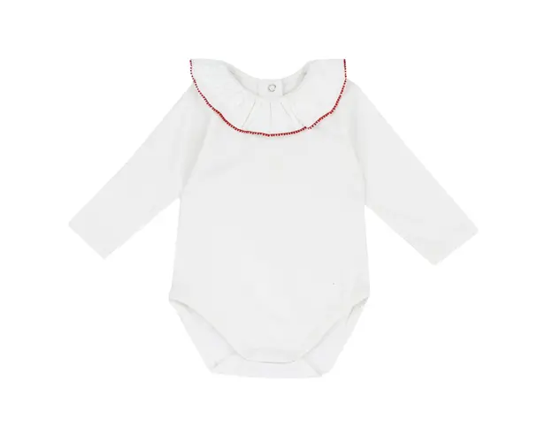 Body bebelusi Chicco, alb cu rosu, 07549-67MFCO