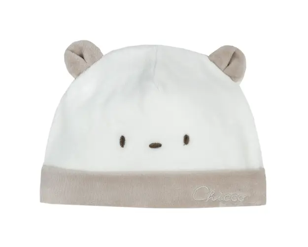 Caciula bebe velur Chicco, alb, 00846-63MFCI