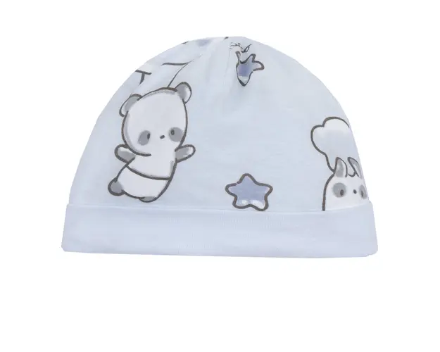 Caciulita bebe Chicco din jerse, Turcoaz Cu Alb, 16429-66MFCI