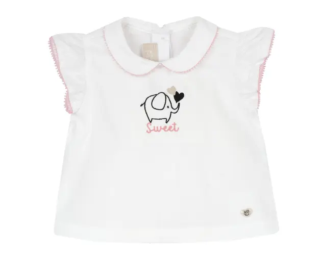 Camasa copii Chicco cu maneca scurta, Alb 2, 66601-66MFCO