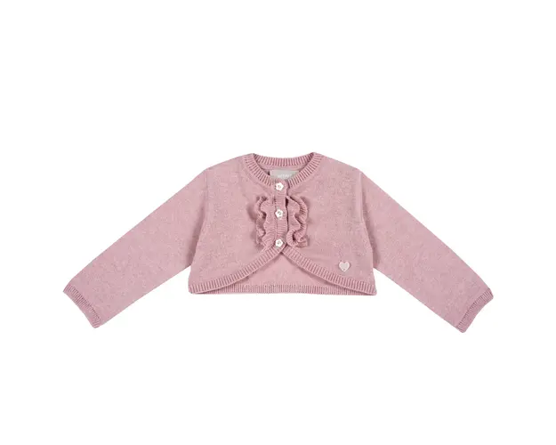 Cardigan copii Chicco, volanase, ciclamen, 09505