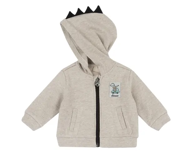 Cardigan copii Chicco, bej cu model, 07532-67MFCO