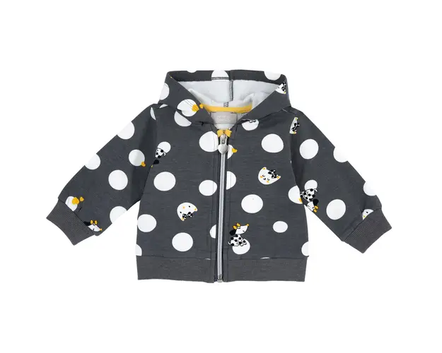Cardigan copii Chicco cu fermoar, gri inchis, 01986-65MFCO